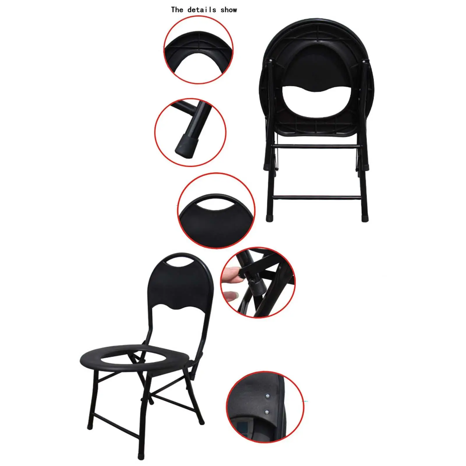 Squatting Toilet Stool Chairs Non Slip Potty Chairs for Bathroom Hotel 5