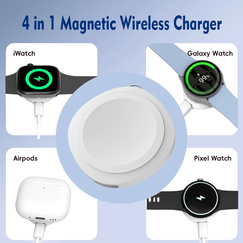 Versatile 4-in-1 Magnetic Wireless Charger