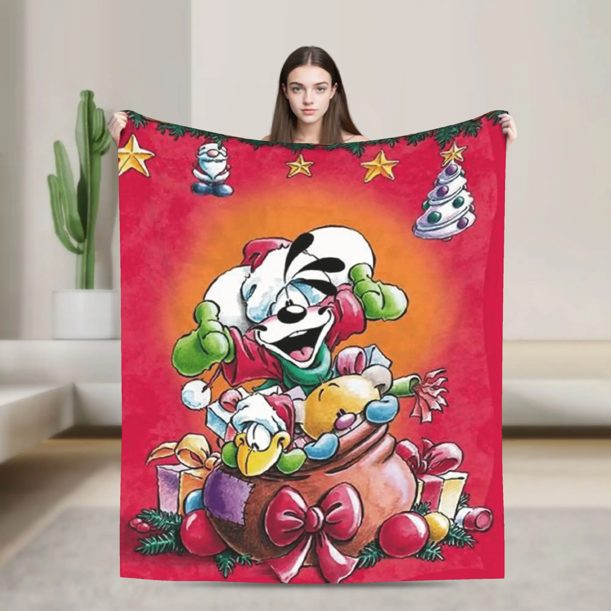 Coperta In Flanella 3D Motivo Fuoco E Ghiaccio - Morbida E超大尺寸, Per Divano E Viaggio, Regalo Unisex