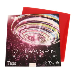 Enhanced High - Performance Table Tennis Rubber with Semi - Sticky Grip and Elastic Sponge (Red)