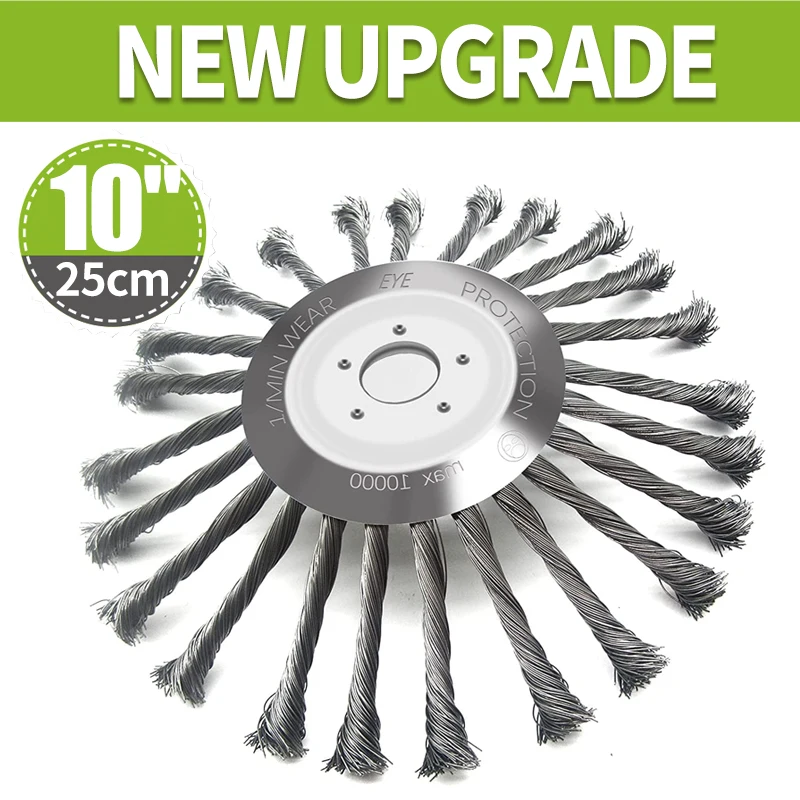10in Steel Wire Trimming Head trimmer head Lawn Mower Brush Cutter Accessories