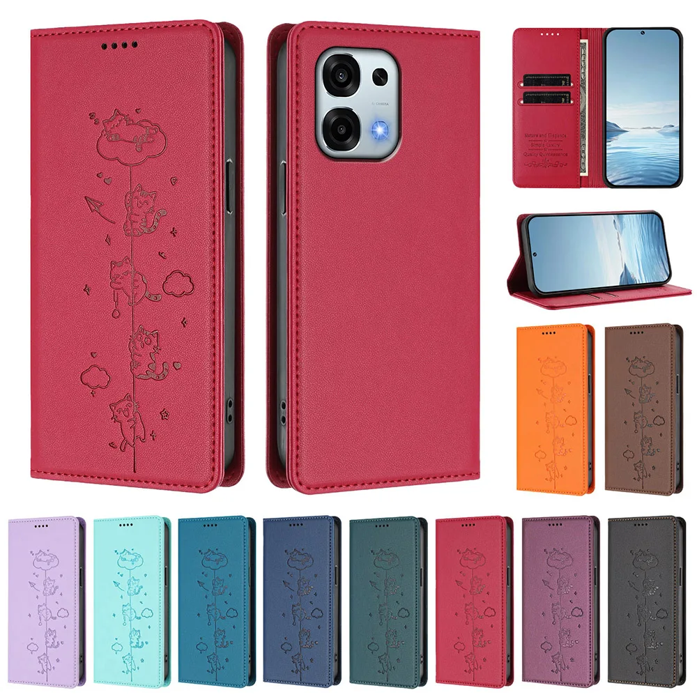 Premium PU Leather Flip Wallet Phone Case with Card Slot