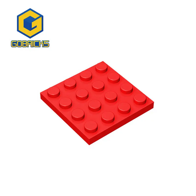 Gobricks 10Pcs Assembleert Deeltjes 3031 4X4 Dots Cijfers Bricks Voor Bouwstenen Onderdelen Educatief Creatieve Compatibel Merk