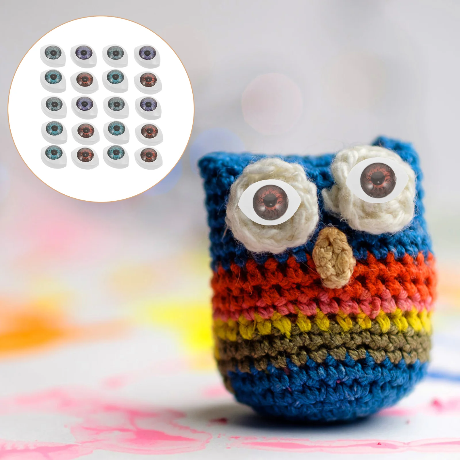 Plushys Soft Eyes Plastic Scary Oval Flat Eyeball Diy Animal Stuffed Toy Sewing Craft Puppet Making Mixed 60pcs sewing quilting thimbles pin caps finger protector for diy craft needlework sewing quilting mixed style