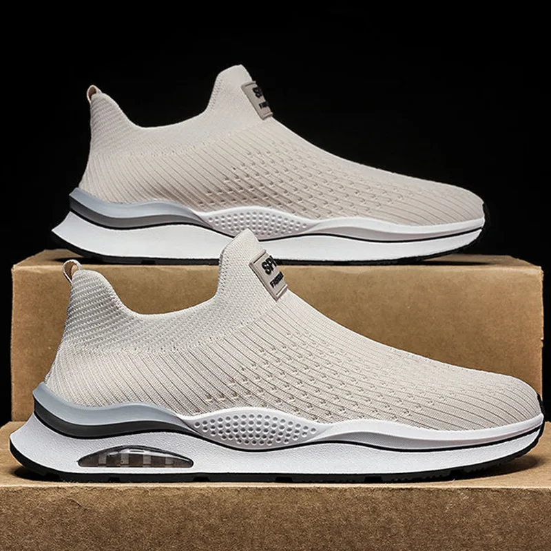 Man New Fashion Sneakers Breathable Trend Style 2023 Spring Summer Men\'s Sneaker Mesh Fabric Slip on Male Sneakers Mens Shoes