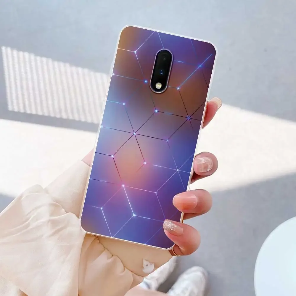 For OnePlus 7 Case For OnePlus 7 Pro Marble Clear Soft