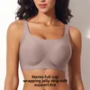 Wireless Large Size Bra with Wide Shoulder Straps Seamless Jelly Gel for Women Comfortable Underwear Home Clothes