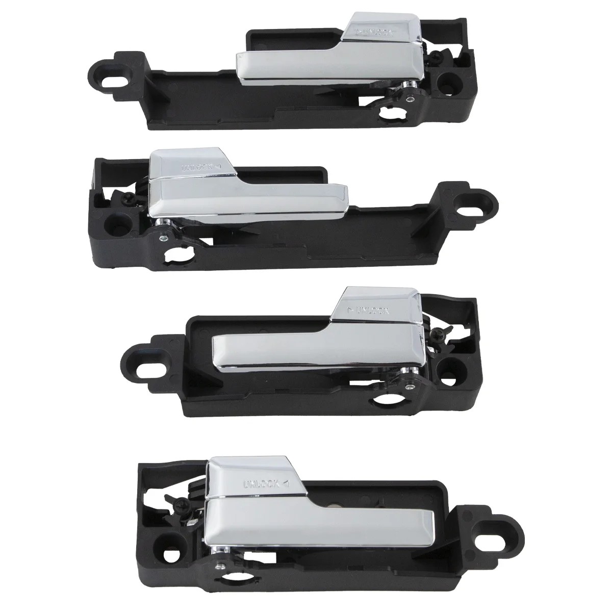 포드 퓨전 2006-2012/링컨 MKZ 2007-2012/머큐리 밀란 2006-2011 6E5Z5422601A 용 4PCS 금속 내부 도어 핸들