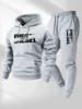 Fashion Print Tracksuit for Men Hooded Sweatshirt and Sweatpants Two Pieces Male New Casual Fitness Jogging Sports Sets Unisex