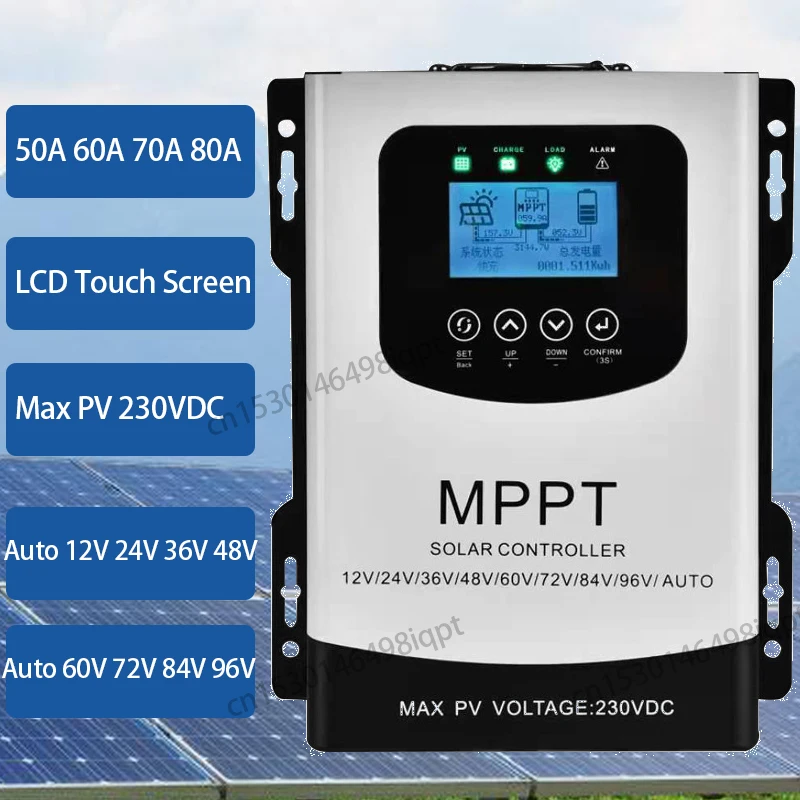12v 24v 48v 60v 72 96v Mppt Solar Charge Controller 50a 60a Pv Solar Panel Regulator 230vdc For Lifepo4 Lithium Gel Battery Solar Controllers Aliexpress