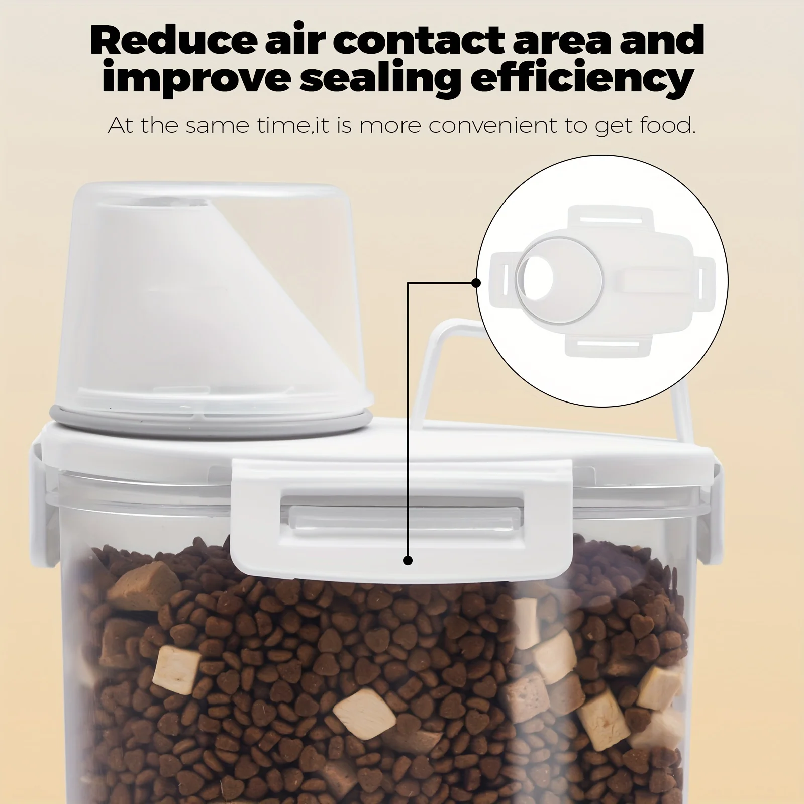 Pet Food Storage Box - Airtight & Leak-Proof Container with Lid