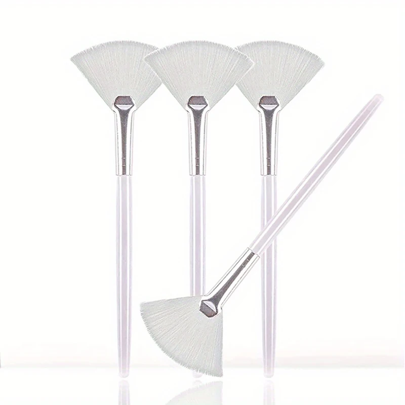 4-piece handle makeup brush set facial mask highlighter brush facial foundation brush ladies facial mask brush