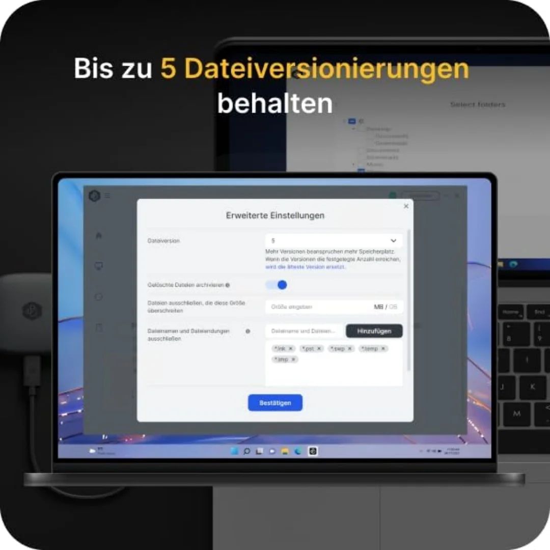 Synology BeeDrive 1TB 2TB 개인 클라우드 NAS 서버 휴대용 스토리지 Wi-Fi를 통해 스마트폰에서 PC로 파일 전송