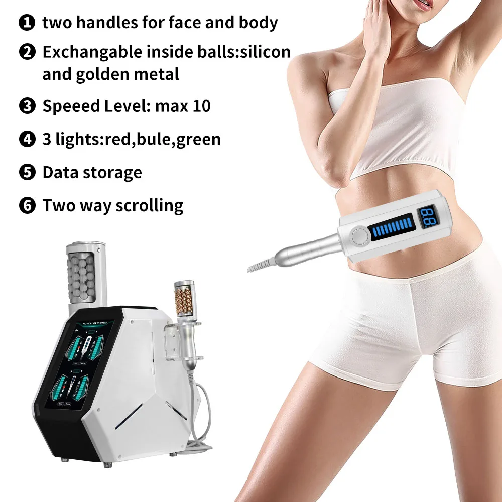 9D Vacuum Inner Ball Roller Machine 360 Degree Rotating Body Massage Devides Face Lifting Body Shaping Ball Roller Massage 3