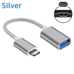 Versatile Micro USB to USB 2.0 OTG Adapter (Silver)