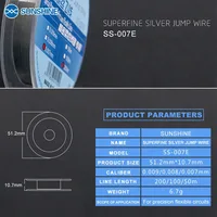 سلك جمبر فضة دقيق SUNSHINE SS-007E (سمك 0.007mm) – لإصلاح مسارات البصمة والفلاتات المقطوعة 4