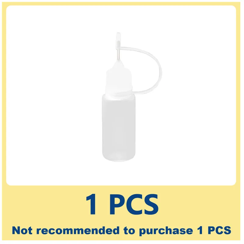 

10ml Plastic Squeezable Tip Applicator Bottle Refillable Dropper Bottles With Needle Tip Caps Sub-bottling For Glue Tools