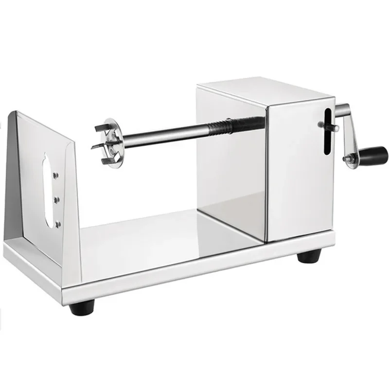 Manual Spiral Potato Cutting Machine, Household Vegetable and Fruit Slicer, Stainless Steel Potato Shredder Accessories