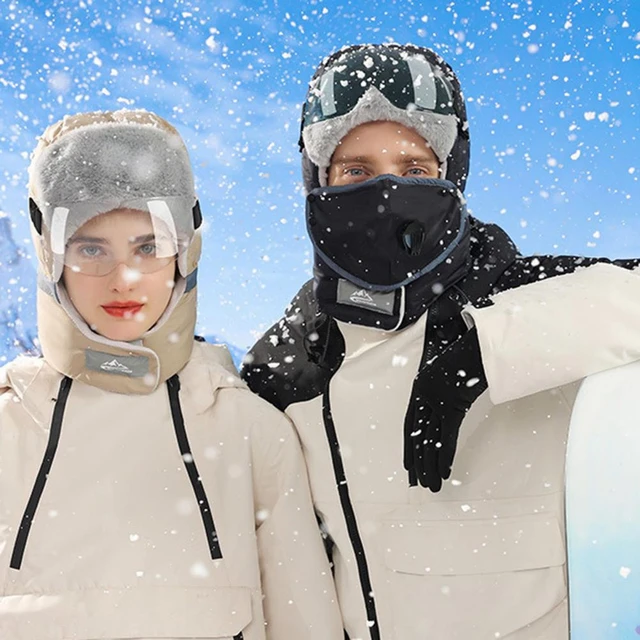 2023 Winter Warm Thicken Faux Fur Bomber Hat Men Women Ear Flap