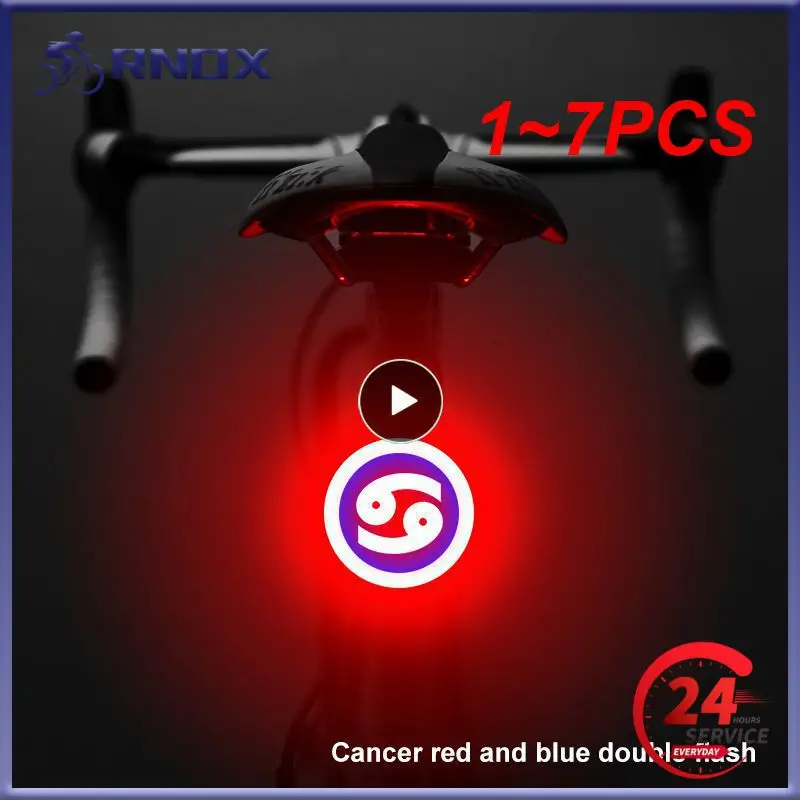 

1~7PCS Taillight Multi Lighting Modes models USB Charge Led Bike Light Flash Tail Rear Lights for road Mtb Bike Seatpost
