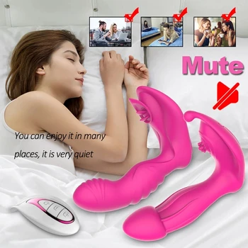 Vibrator for Women Wearable Dildo G Spot Massager Clit Stimulate Masturbator Remote Control Vibrating Panties Sex Toys Female 6