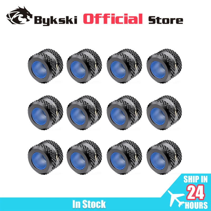 Bykski 12 Peças Lote Água de Resfriamento de Montagem Od14 mm 12 mm 16 mm Tubo Rígido Encaixe g1 Accesspries Use Montagem para Tubo Rígido do Computador