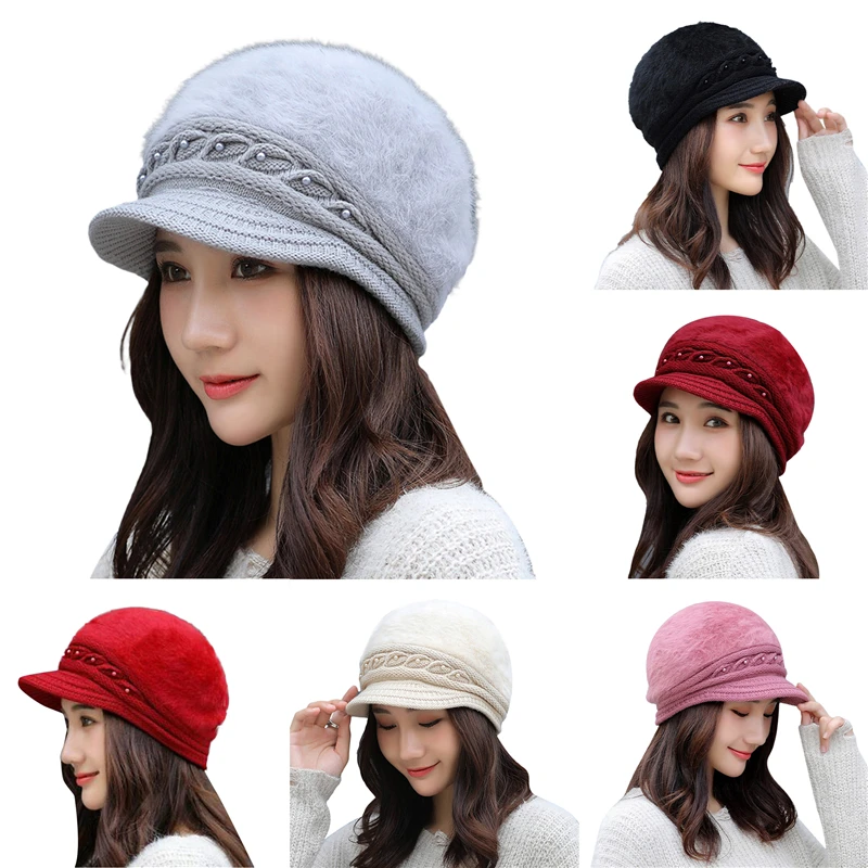 

Winter Women Hat Warm Beanies Knitted Hats Female Cap Autumn Winter Ladies Fashion Hat Skullies Beanies