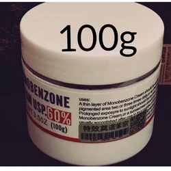 60% MONOBENZONE WHITE FACE WHITENING CREAM FADES SKIN TONE CLEARS BLEMISHES & AGE SPOTS 100g
