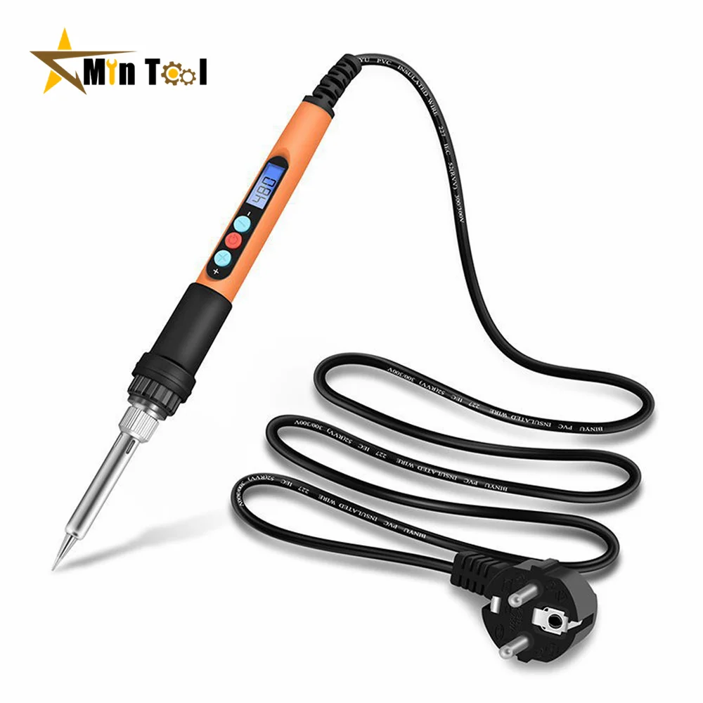 100W Electric Soldering Iron Digital Temp Adjustment Automatic Internal Thermal Ceramic Heating Electronic Welding  Repair Tool 200w electric soldering iron digital temp adjustment automatic sleep internal thermal ceramic heating electronic welding tools