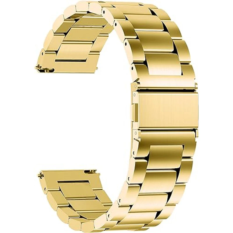 Premium Stainless Steel Watch Band - Adjustable 18mm, 20mm, 22mm
