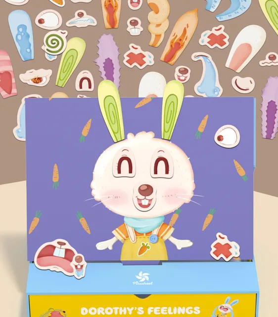 Emotion management cognitive toys children's magnetic training card parent-child interaction high emotional intelligence 5