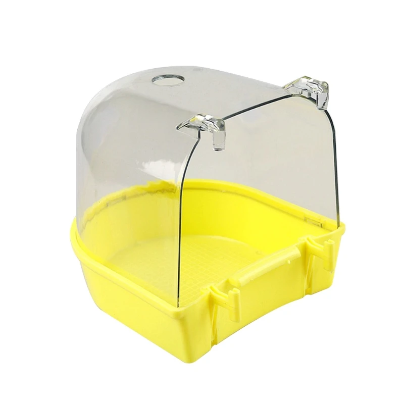 Hanging Bathing Box Parrot Birdbath Cage Shower Accessories for Small Bird