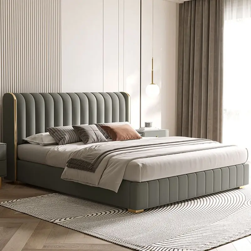 Testiera Del Letto Matrimoniale Estetica Nordica Letto Matrimoniale King Size Glamour Princes Piattaforma Moderna Letto Letto Matrimoniale Mobili