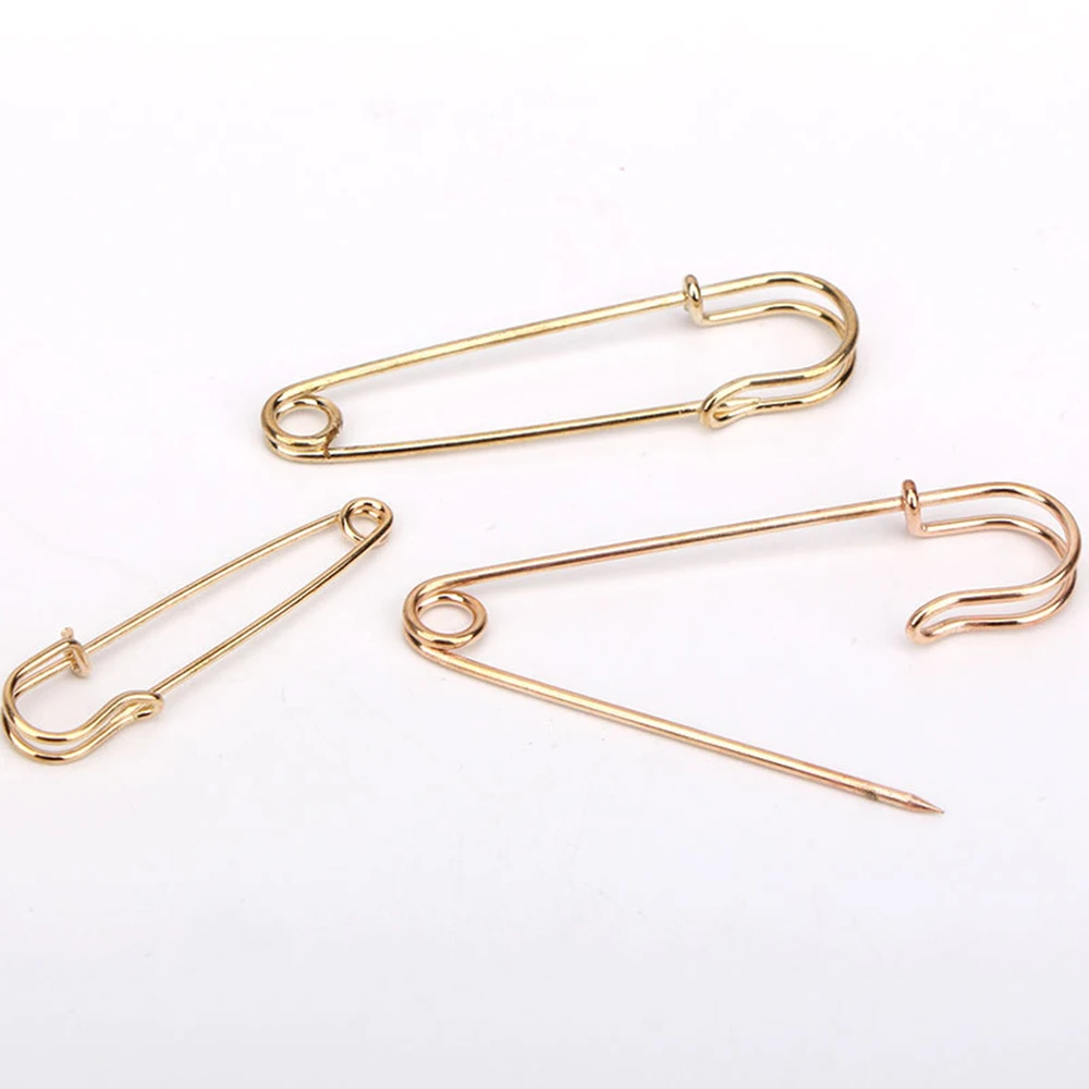 50pcs Stainless Steel Safety Pins Sewing Tool DIY Needles Large Pin For  Clothes Safety Pin Paper