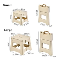 Plastic Folding Step Stools, Outdoor Foldable Beach Stool, Ultralight Collapse Chair, Folding Chairs for Home,Travel,Fish,Hiking 2