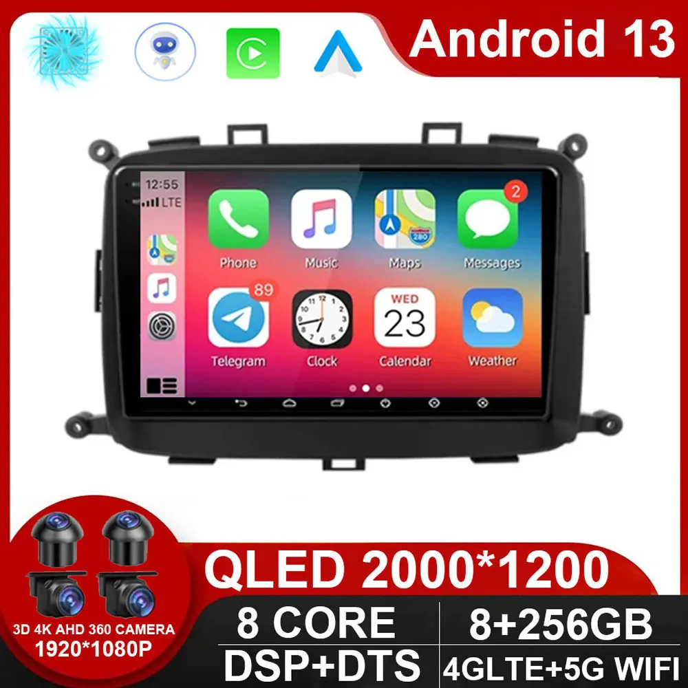 

Android 13 Car Radio Multimedia Video Player For Kia carens 2014 2015 2016 2017 WiFi RAM 2G ROM 32G Navigation GPS 4G 2 Din