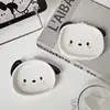 White Dog Shaped Ceramic Tray Mini Cartoon Seasoning Plate Cafe Dessert Sushi Plate Creative Desktop Decoration 6