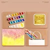 20 Color Pearl Watercolor Pigment - Solid Packaging for Traditional Chinese Painting, Tangka Calligraphy, Color Painting 6