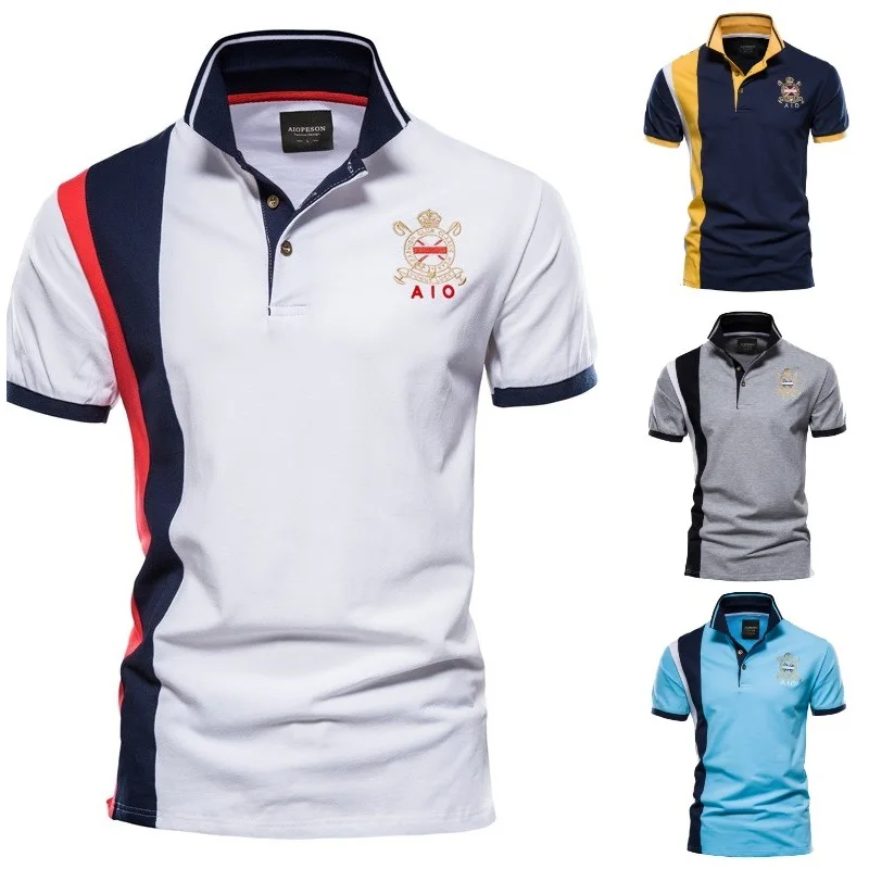 

Summer Men's Business Sports Embroidered Polo Shirt Fashion Casual Male Short Sleeve T-shirt