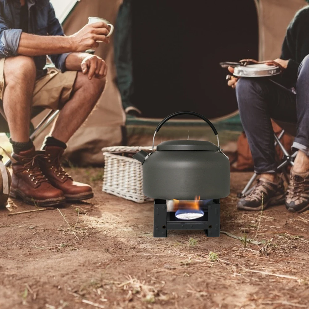 Outdoor Alcohol Stove Portable Alcohol Furnace Lightweight Stainless Steel Energy-saving for Camping Picnic BBQ