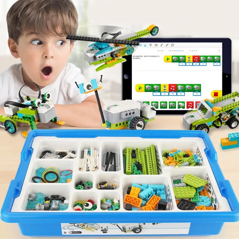 

Образовательные функциональные детали Wedo 2,0, совместимый Набор строительных блоков 45300 Core, игрушки «сделай сам», рождественские подарки