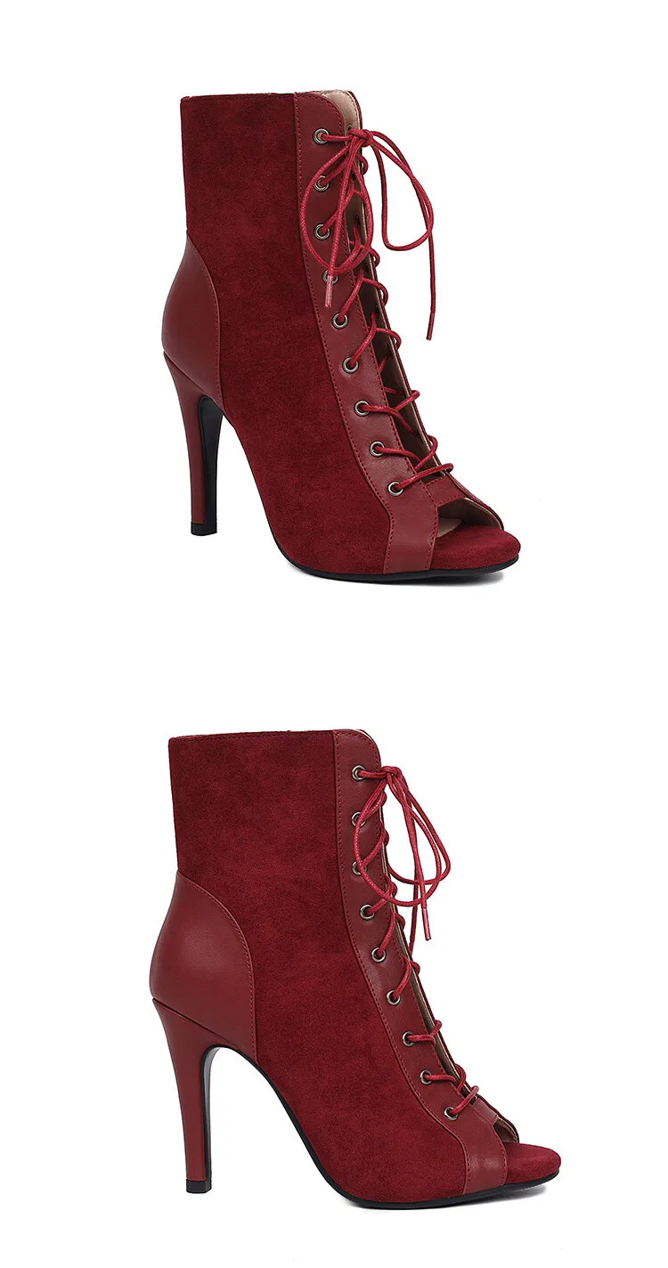 Latin Dance Heels Shoes for Women Party Boots High Heels Black Sandals Sexy Brand New Latin for Ballroom Jazz Stilettos Boots