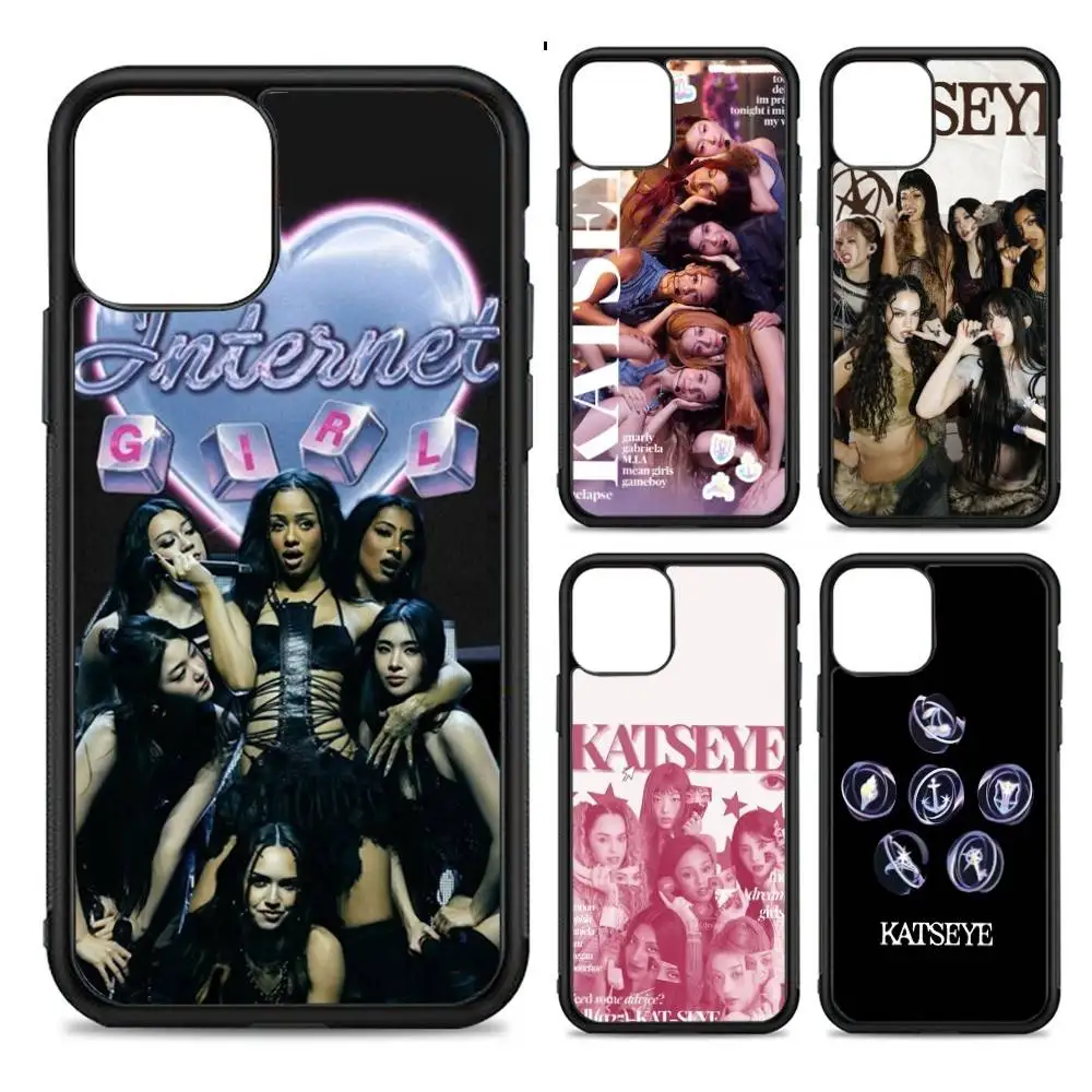 Katseye Global Pop Group Phone Case with Durable PC+TPU Back Cover