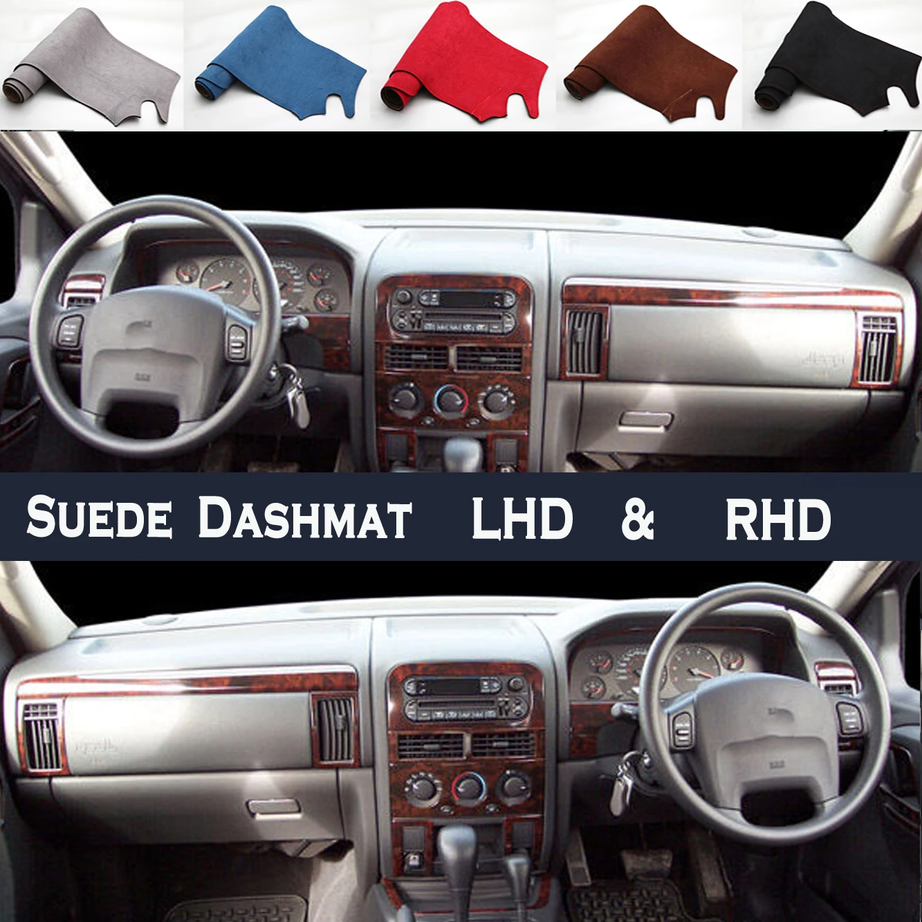 Тюнинг автомобиля замшевый коврик для приборной панели чехлы протектор