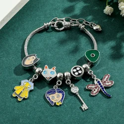 Gothic Coraline Secret Door Charm Bracelet - Women's Halloween & Christmas Jewelry (Coraline Bamgles)