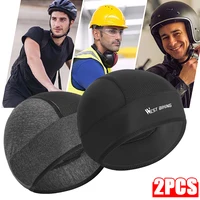 1/2pcs Cycling Helmet Inner Cap Hat Quick Dry Breathable Hat Racing Cap Under Helmet Beanie Cap Motocross Motor Helmet Hat 1