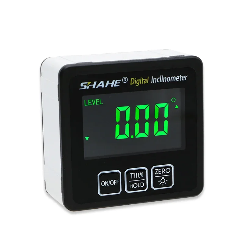 SHAHE 360&deg; Mini Digital Protractor Electronic Goniometer Inclinometer Digital Level Angle Finder With Magnetic Base
