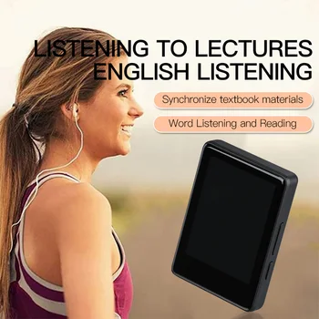 S18 MP4 Bluetooth Player Portable HiFi Stereo Music Walkman 2.4 Inch Touch Screen E-Book FM Radio MP3 Players Built-in Speaker 2