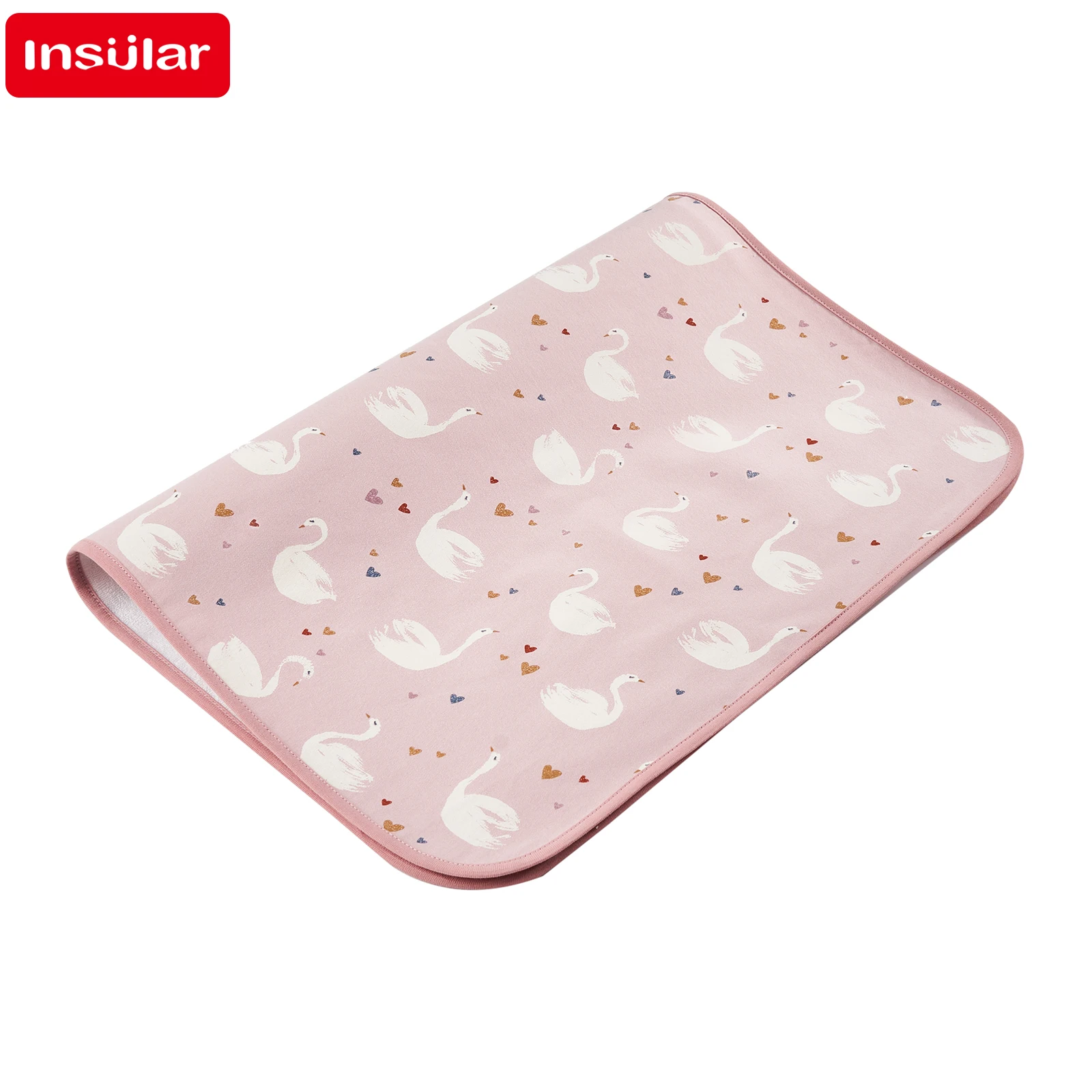 Reversible Waterproof & Breathable Children's Crib Sheet with Washable Infant Urinary Pad