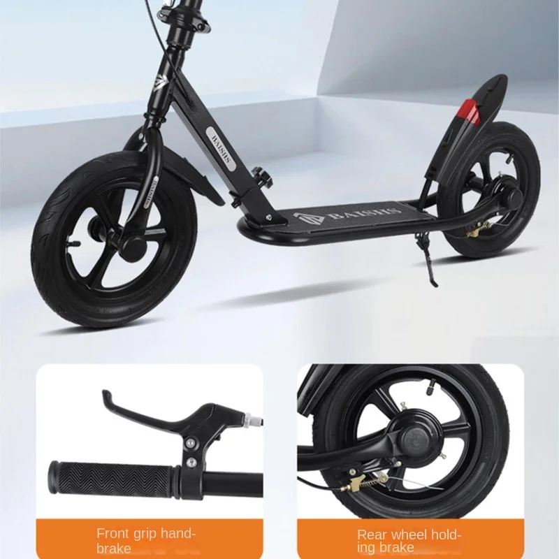 Cross Life New Youth Scooter Folding Two Wheel Scooter For College Students And Male And Female Campus Scooters Carbon Steel New